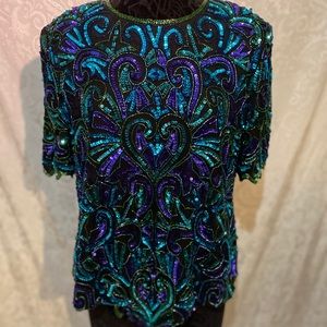 Vintage Sequin Blouse